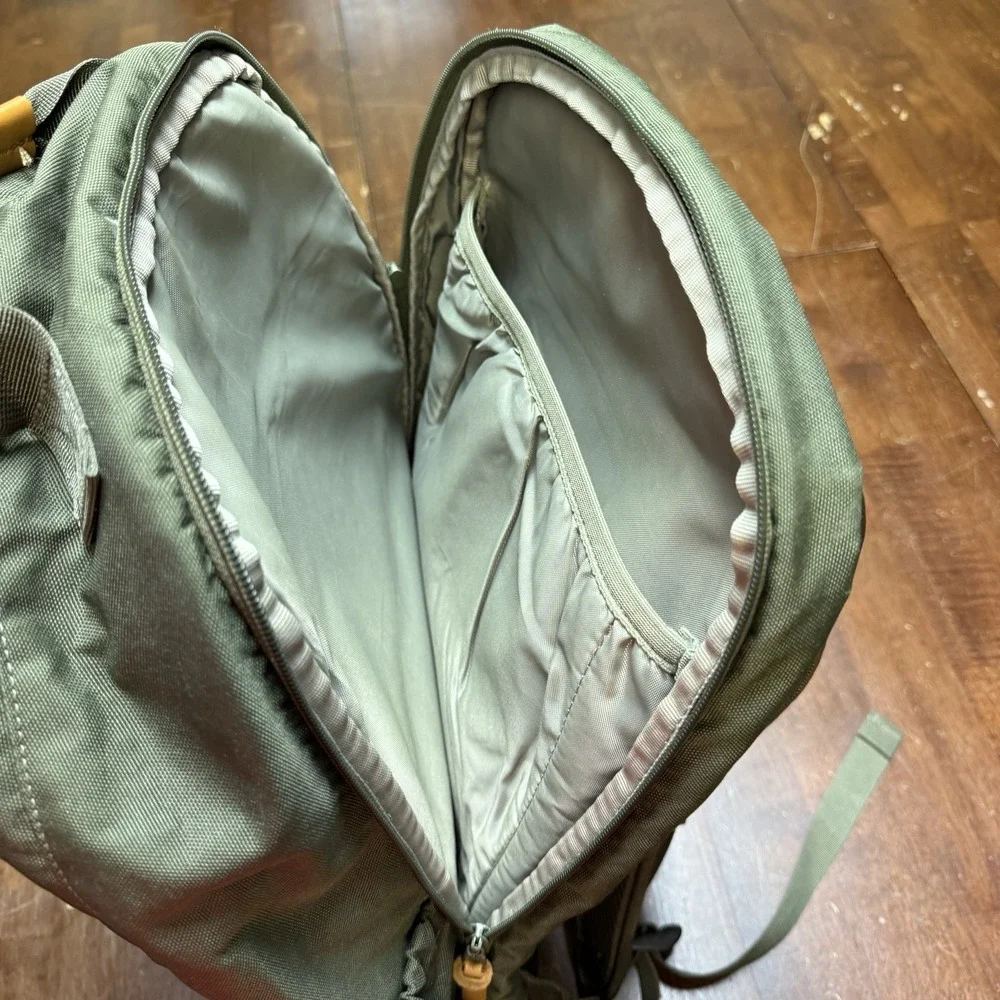 United By Blue 24L ARID Backpack Army‎ Green Upcycled Materials Hiking TSA